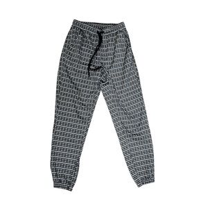 American Eagle Houndstooth XXS Printed Black Beige Patterned Joggers Sweatpants